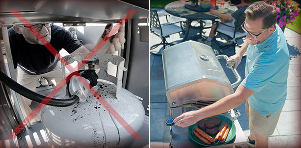 No more reaching under your grill